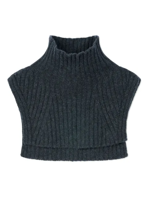 Eric Bompard cropped ribbed bib