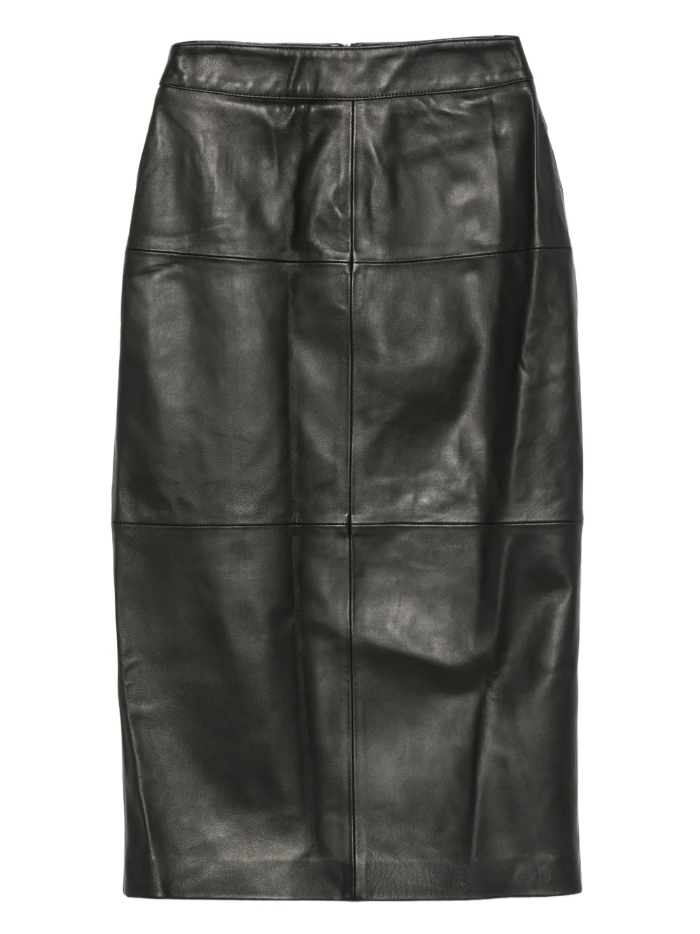 Eric Bompard 皮质中长半身裙 | 黑色 | Image 1