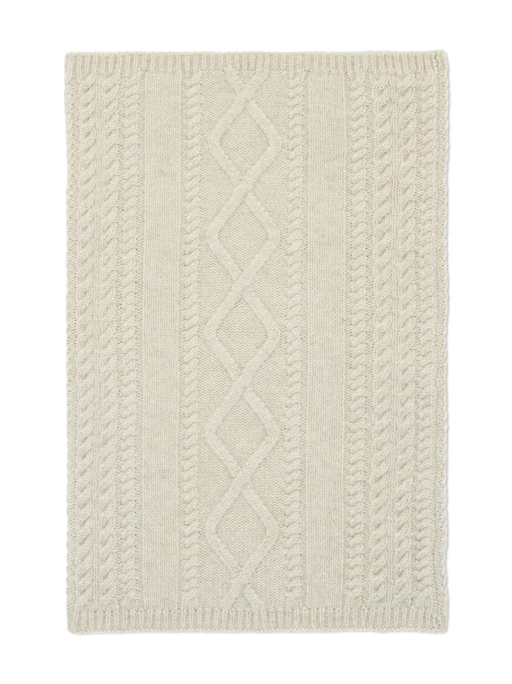 Eric Bompard cable-knit ribbed snood | Neutrals | Image 1