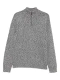 Eric Bompard Marl zip-fastening sweater - Grey