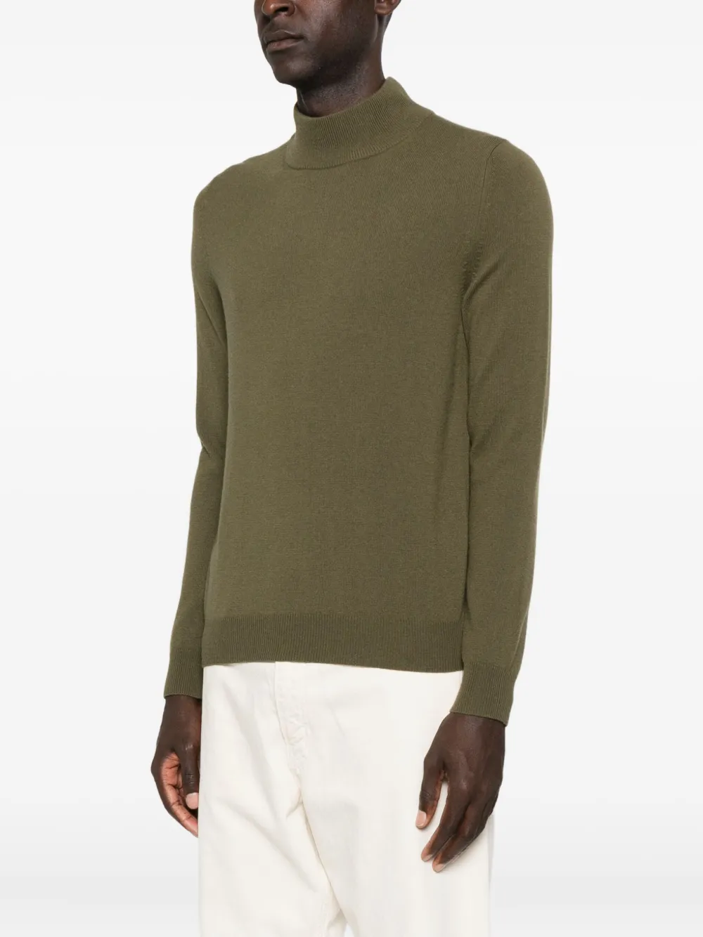 Eric Bompard Round-neck Sweater In Green