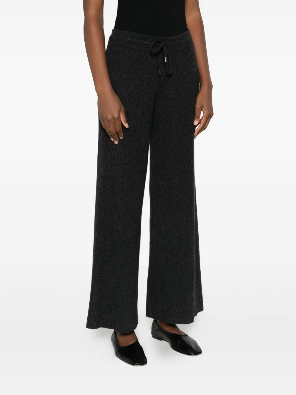  Bompard Ribbed Drawstring Trousers - Grey 