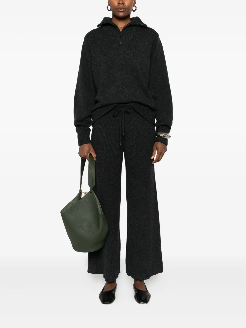 Eric Bompard ribbed drawstring trousers | Flared & Bell-Bottom Pants | Image 2