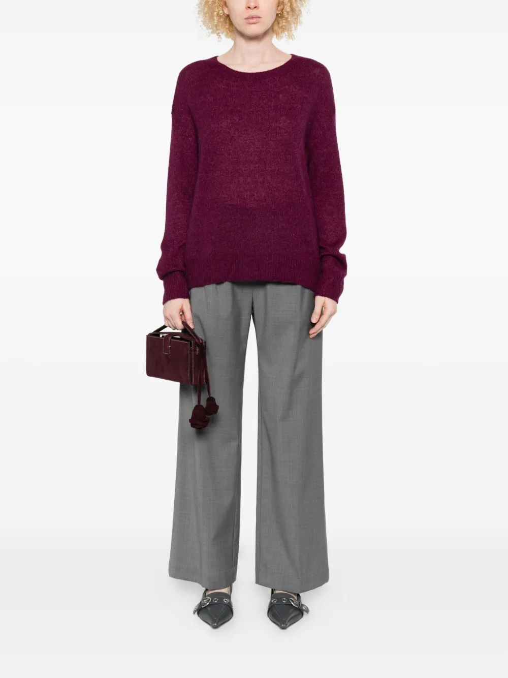 Eric Bompard round-neck ribbed sweater | Knitted Sweaters | Image 2