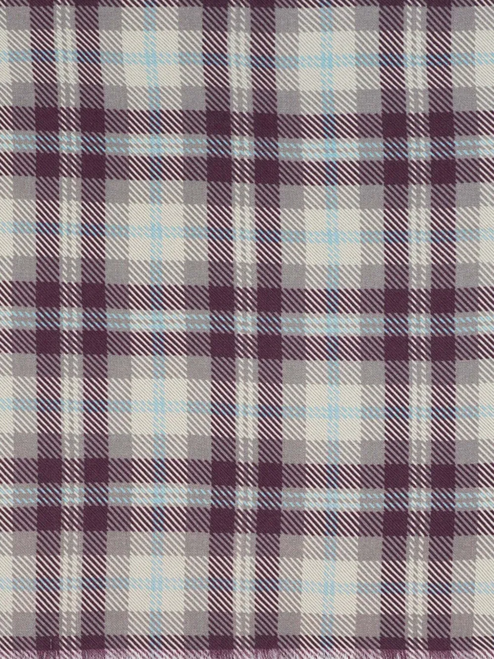 Eric Bompard checked fringed scarf | Women | Image 2