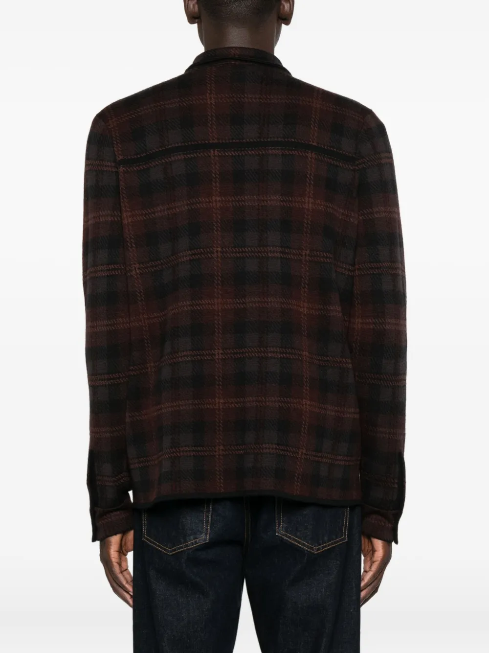 Eric Bompard Checked-pattern Shirt In Black