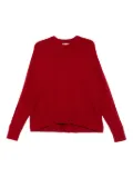 Eric Bompard ribbed crew-neck sweater - Red