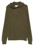 Eric Bompard ribbed-knit hooded sweater - Green