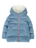 Moncler Enfant corduroy padded jacket - Blue
