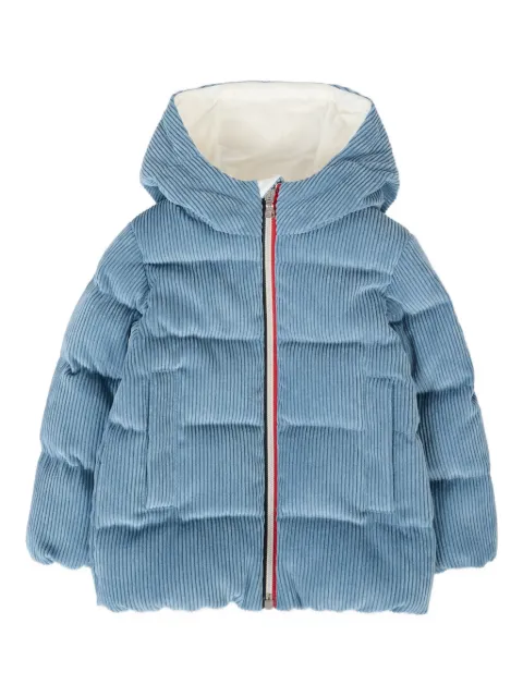 Moncler Enfant veste en velours côtelé à design matelassé