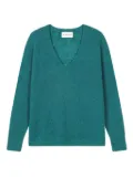 Eric Bompard V-neck ribbed sweater - Green