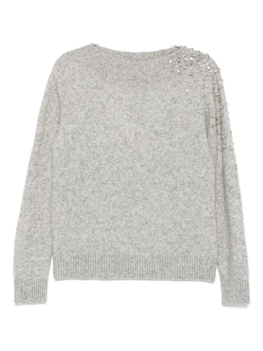 Seventy Crystal-embellished Sweater In Gray