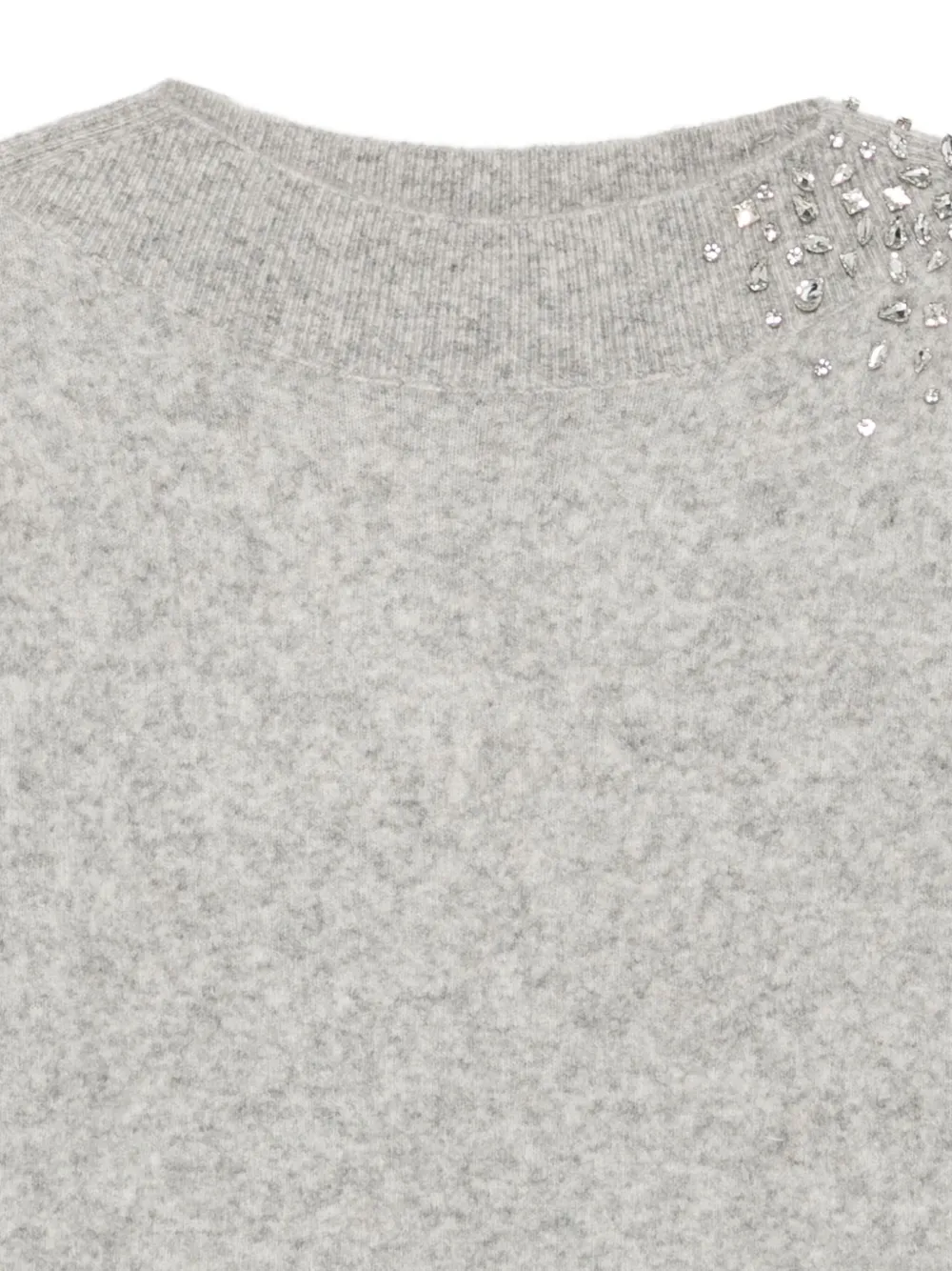 Seventy Sweater verfraaid met kristallen Grijs