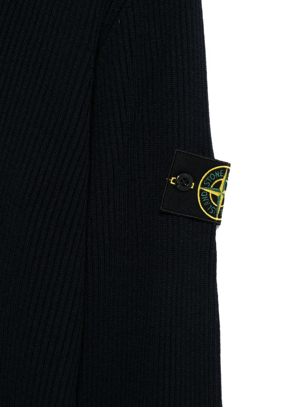 Stone Island Geribbelde coltrui Blauw
