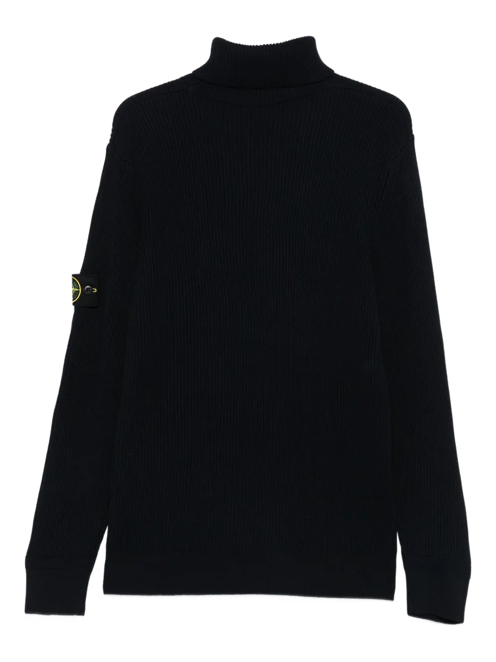 Stone Island ribbed turtleneck sweater - Blauw