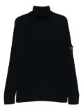 Stone Island ribbed turtleneck sweater - Blue