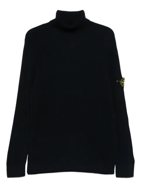 Stone Island ribbed turtleneck sweater