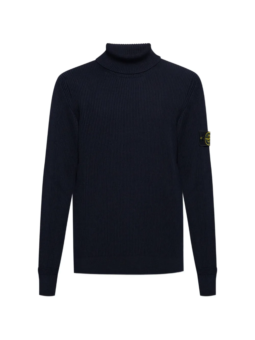 Stone Island ribbed turtleneck sweater - Blau