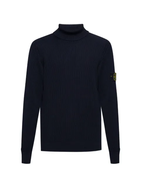 Stone Island ribbed-knit turtleneck sweater