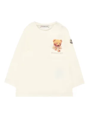 Fendi Kids テディベア ロングTシャツ | ホワイト | FARFETCH JP