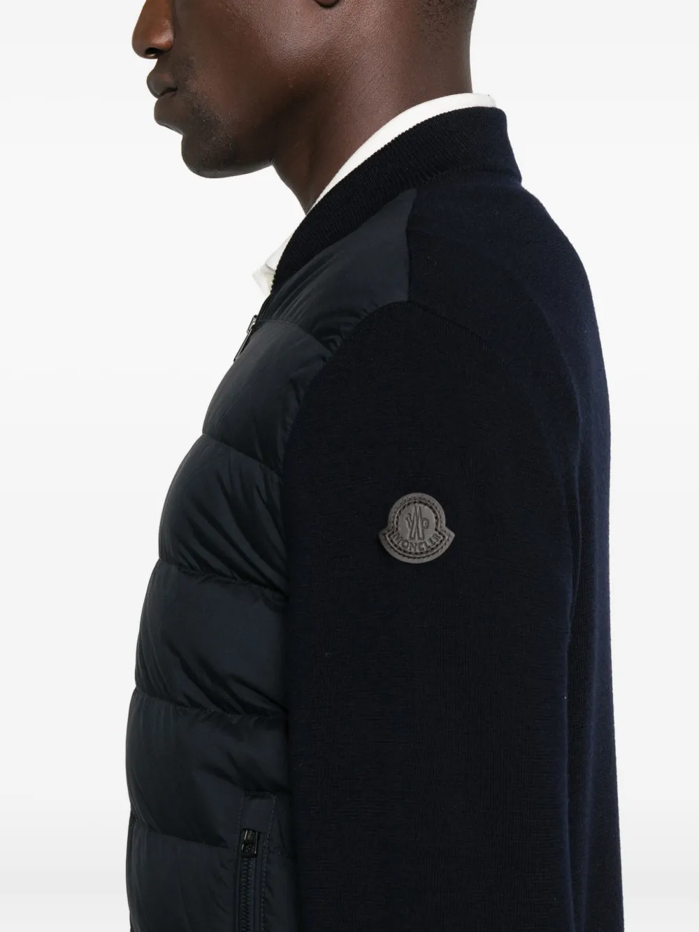 Moncler quilted jacket Blauw