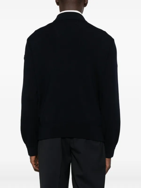 Moncler キルティング ジャケット | ブルー | FARFETCH JP