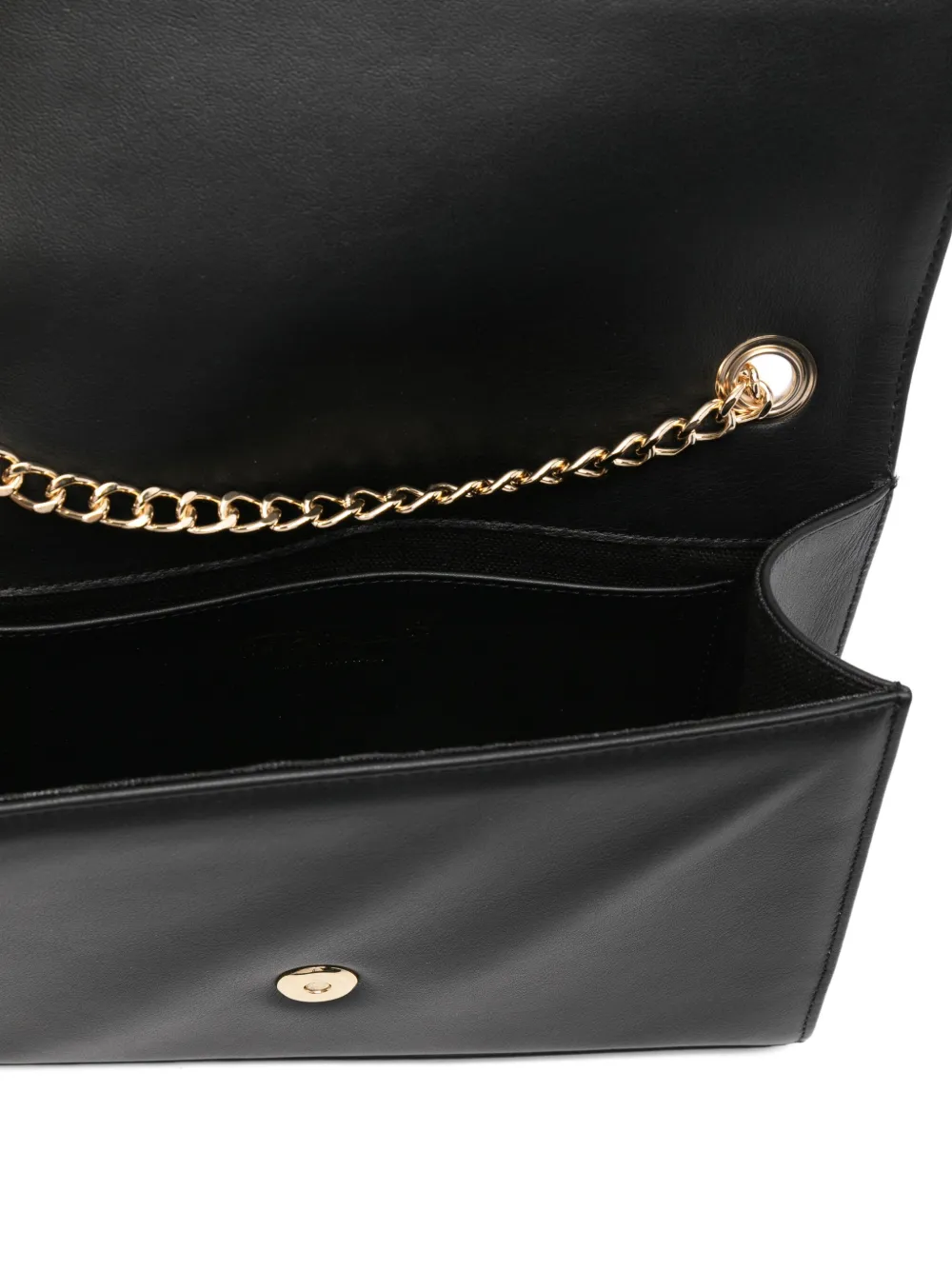 Via Roma 15 Logo-plaque Shoulder Bag In Black