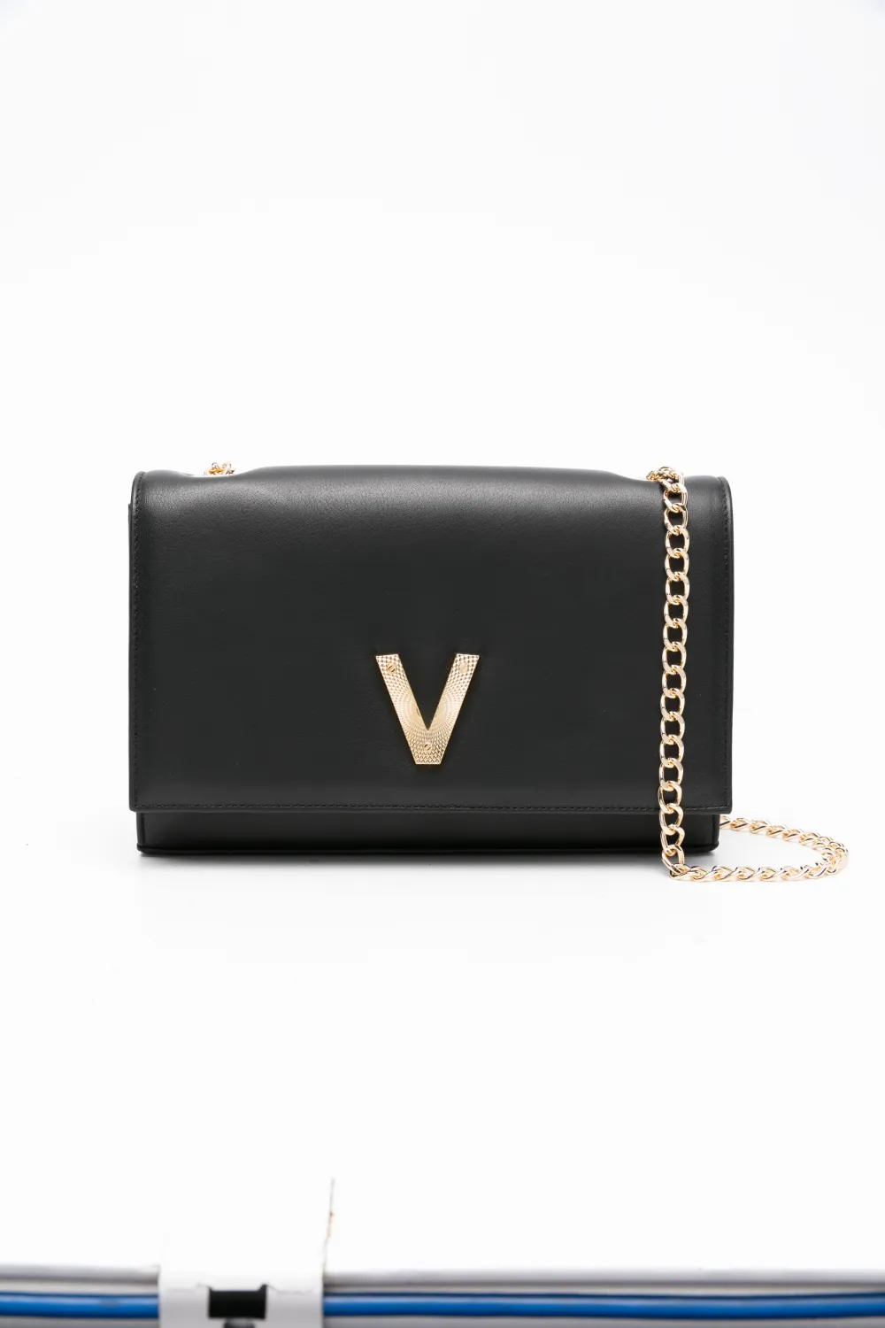 Via Roma 15 Logo-plaque Shoulder Bag In Black
