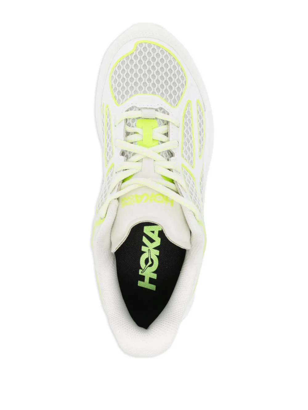 HOKA Clifton One9 mesh-panel sneakers White