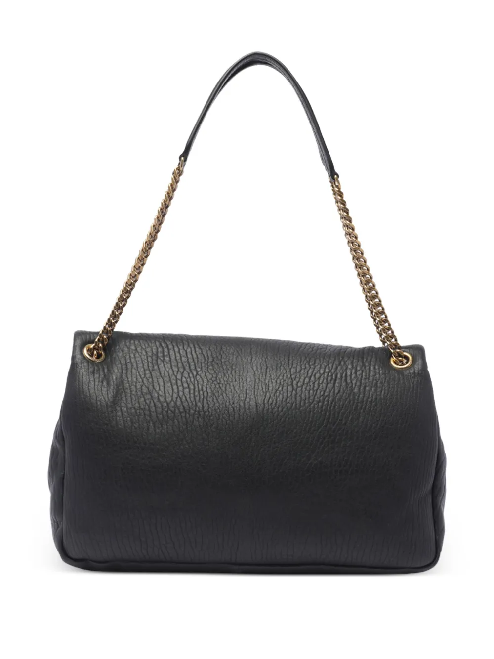 Saint Laurent Calypso grote schoudertas van lamsleer Zwart