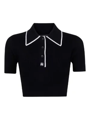 AMIRI MA quad ポロシャツ 正規品 AMIRI MA Quad ポロシャツ | ブラック | FARFETCH JP
