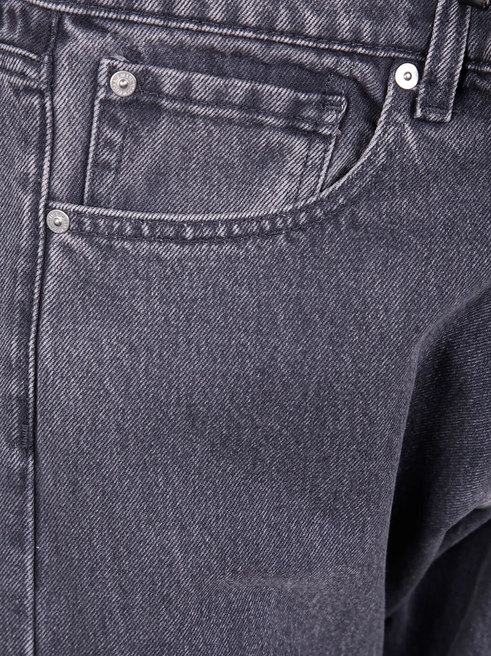 7 For All Mankind Modern Straight Fit Caviar Jeans In Gray