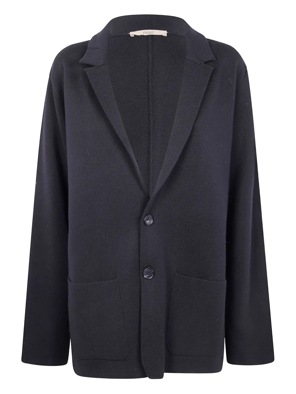 Nuur single-breasted knitted blazer | Black | Image 1