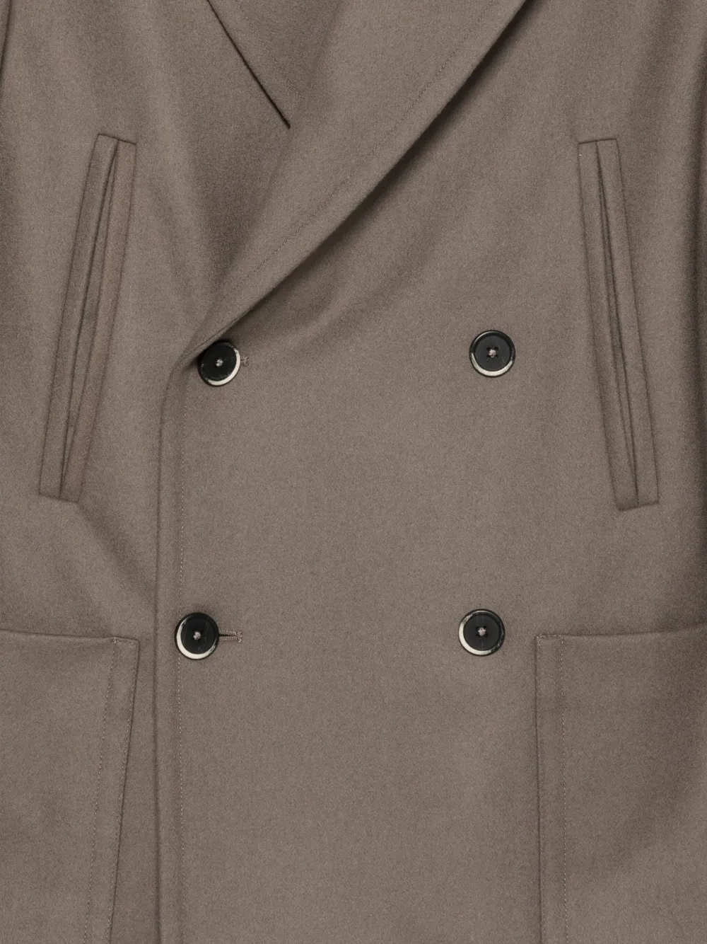 Barena Jack met dubbele rij knopen en zak Bruin