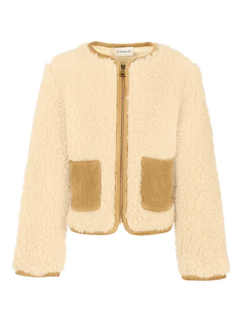 Moncler Enfant flecee pocket coat