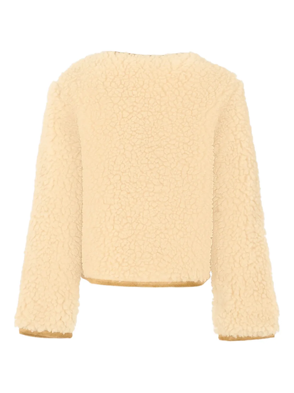 Moncler Enfant Fleece jas met zak Beige