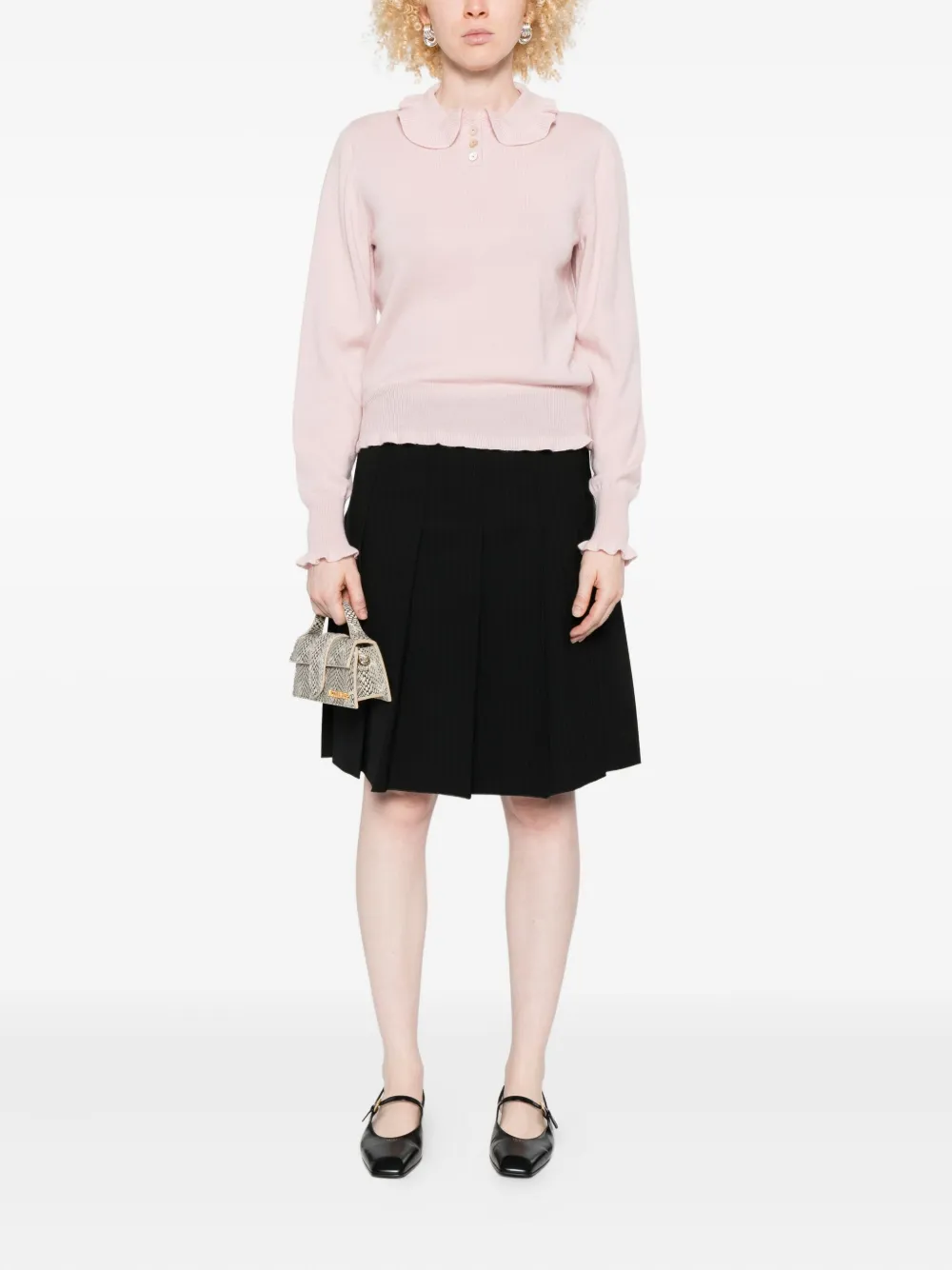 Valentino Garavani ruffled collar sweater | Knitted Sweaters | Image 2