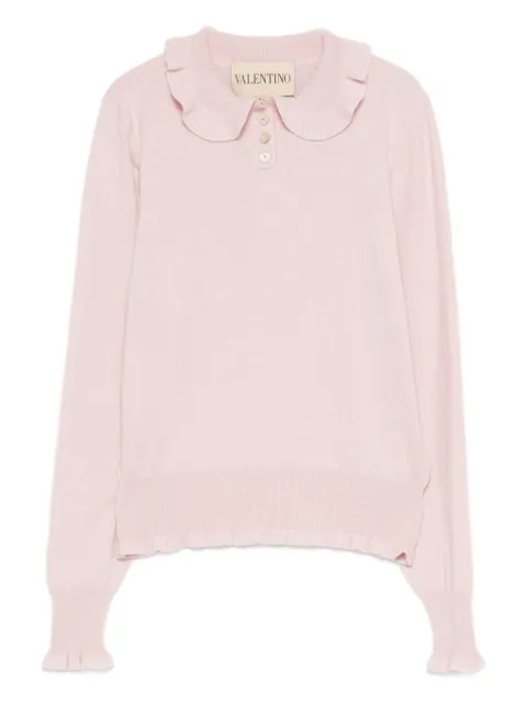 Valentino Garavani ruffled collar sweater