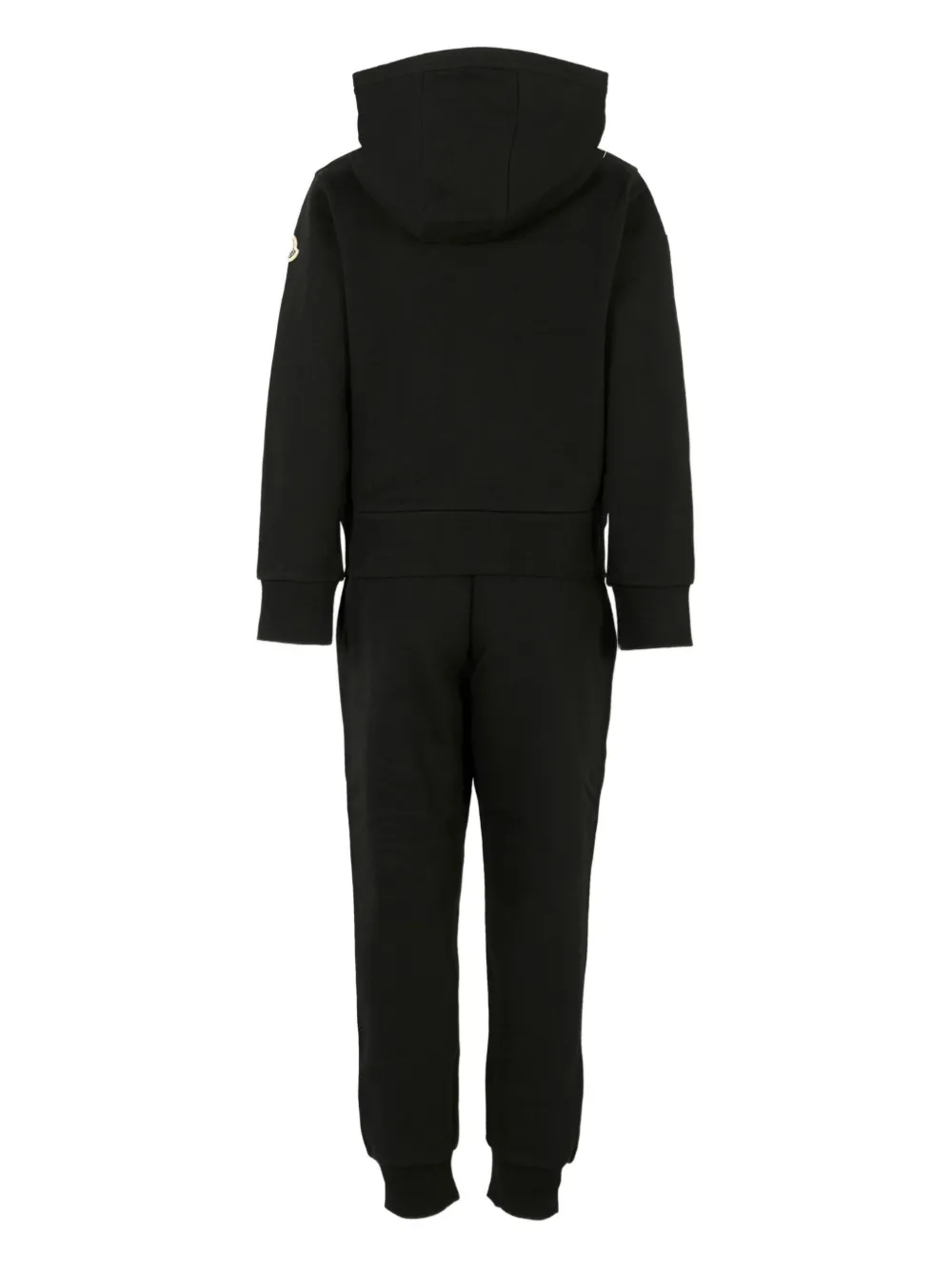 Moncler Enfant hooded zip-up tracksuit set (set of two) Zwart