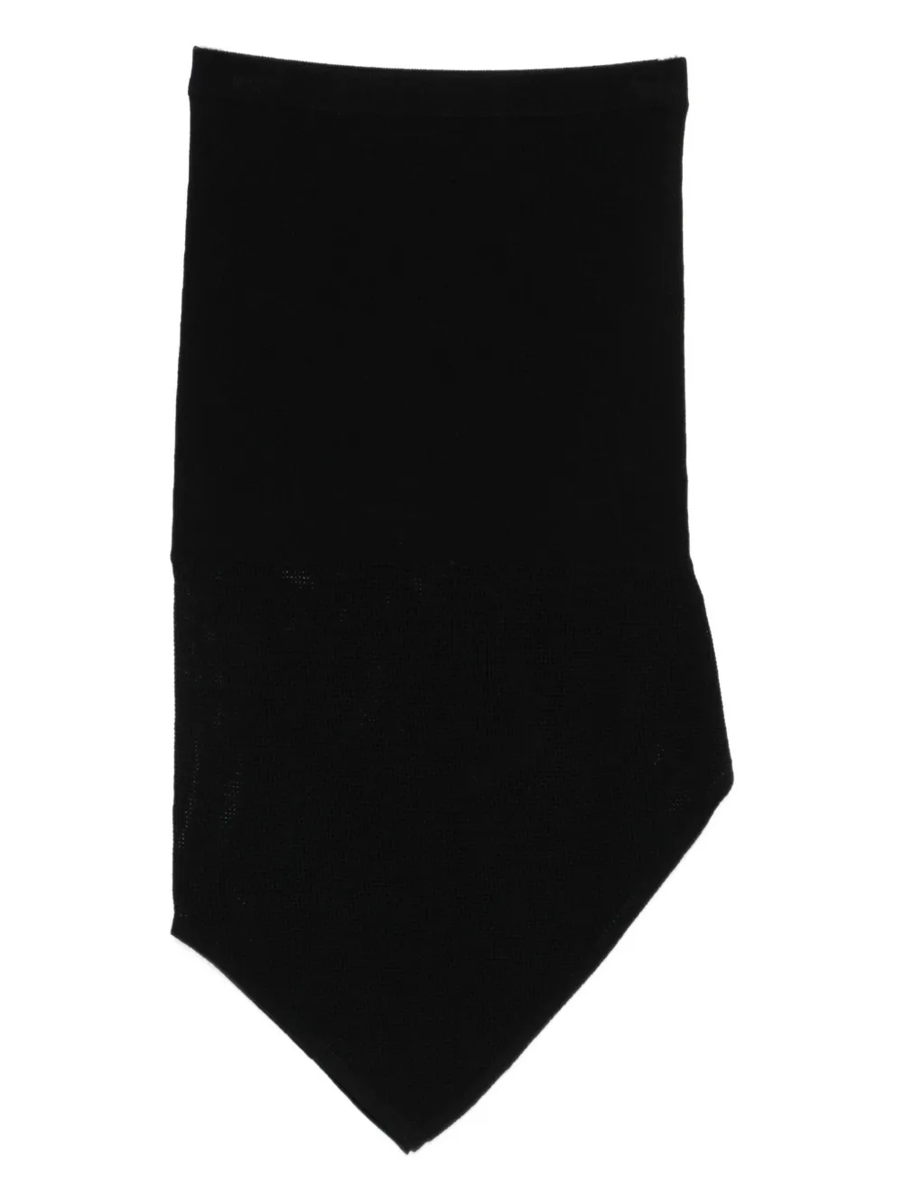 The Garment Ribbed Asymmetric Midi Skirt In Black