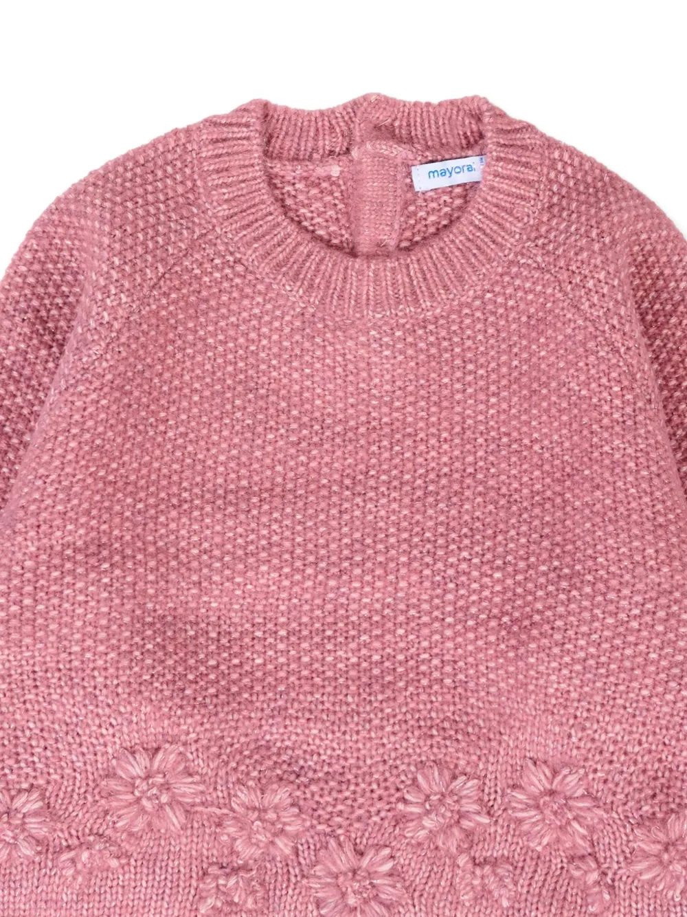 Mayoral flower-embroidered jumper Roze