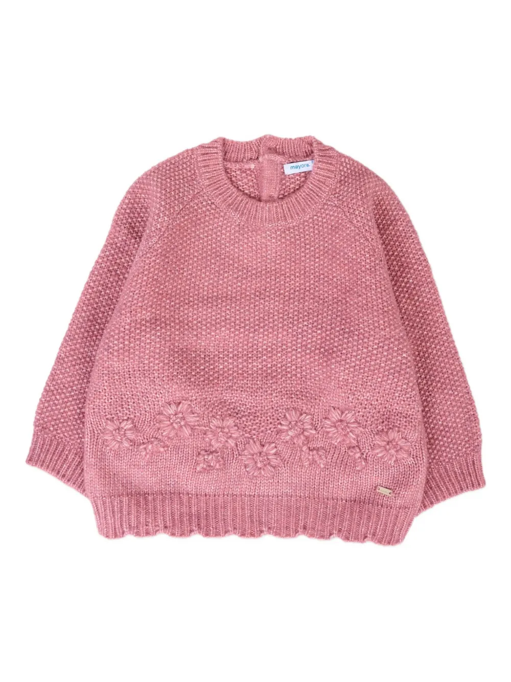Mayoral flower-embroidered jumper Roze