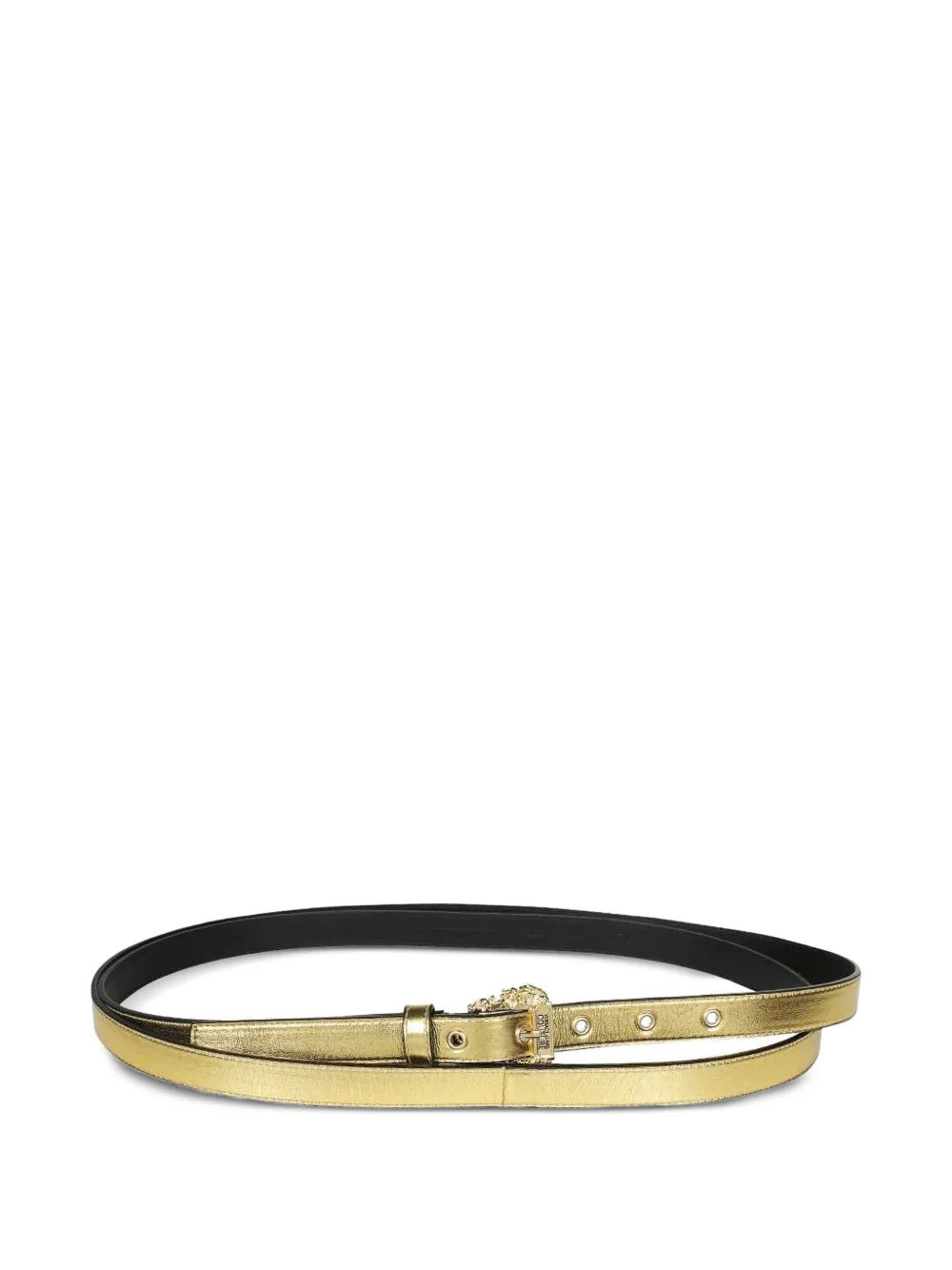 Versace Jeans Couture baroque-buckle leather belt | Image 2