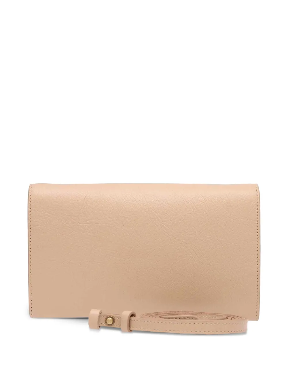 Il Bisonte foldover leather clutch bag - Beige