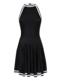 Balmain halterneck fluted dress - Black