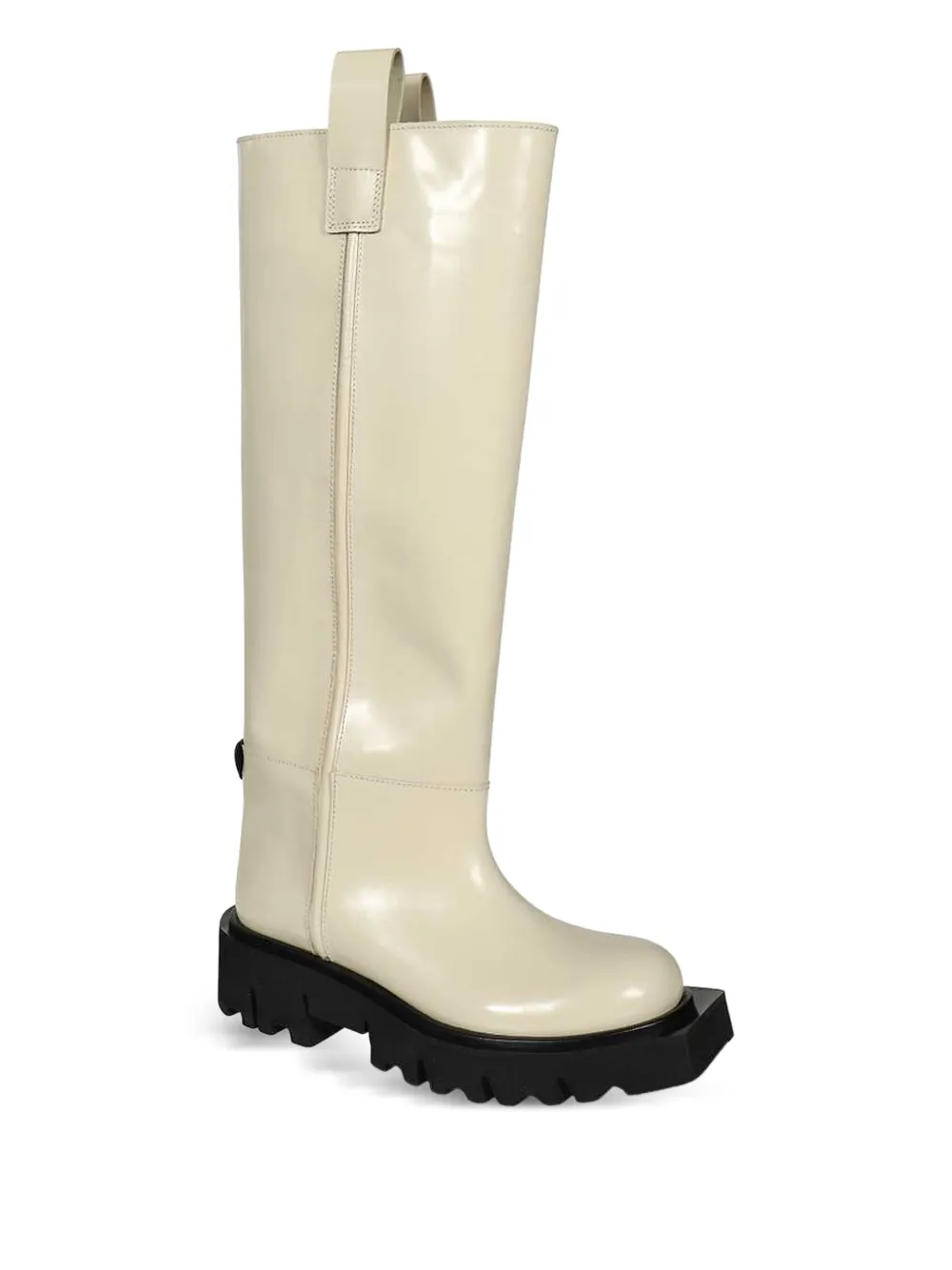 MSGM leather round-toe boots | Knee-High Boots | Image 2