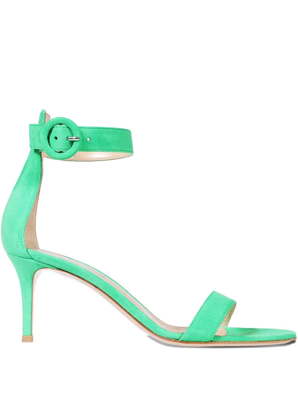 Gianvito Rossi 70mm Portofino Buckle-ankle-strap Sandals In Green