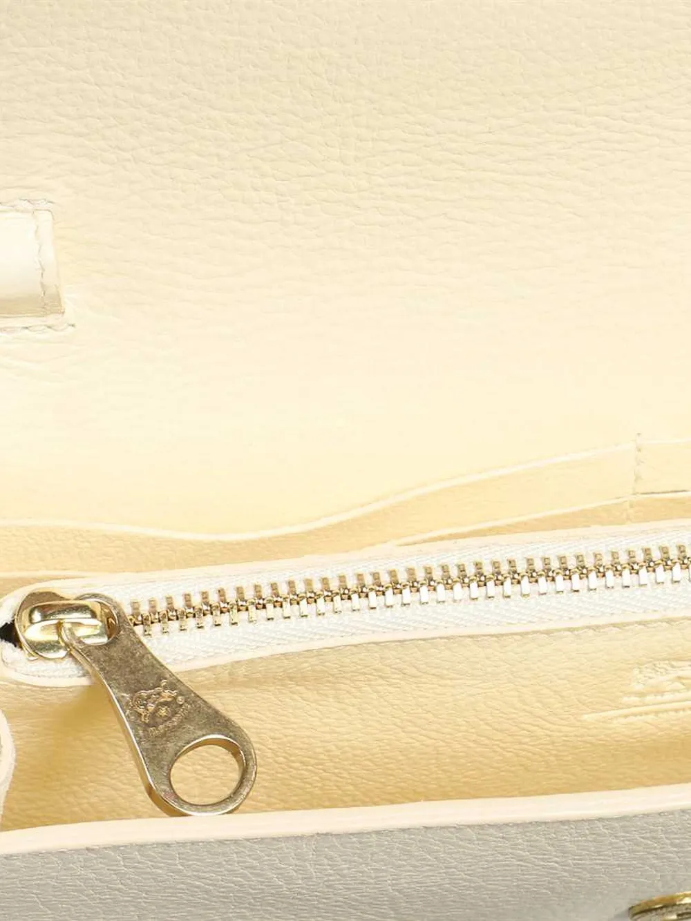 Il Bisonte Bigallo flap leather clutch bag - Wit