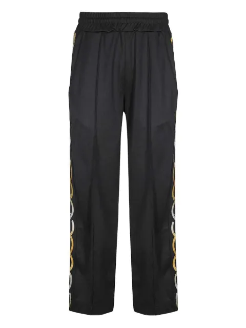 GCDS chain-print elasticated-waistband track pants