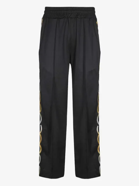 GCDS chain-print elasticated-waistband track pants